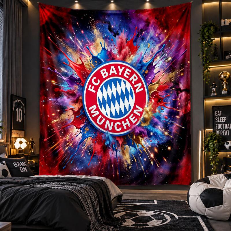 Arazzo da Appendere alla Parete Tessuto con Stampa del Bayern Monaco per Soggiorno Camera da Letto Decorazione per la Casa
