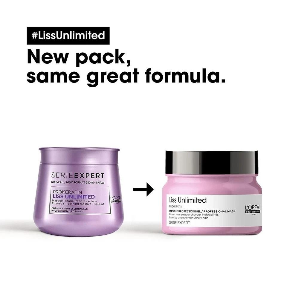 L’Oréal Liss Unlimited Hair Mask 250gm & Absolut Repair Shampoo 300ml