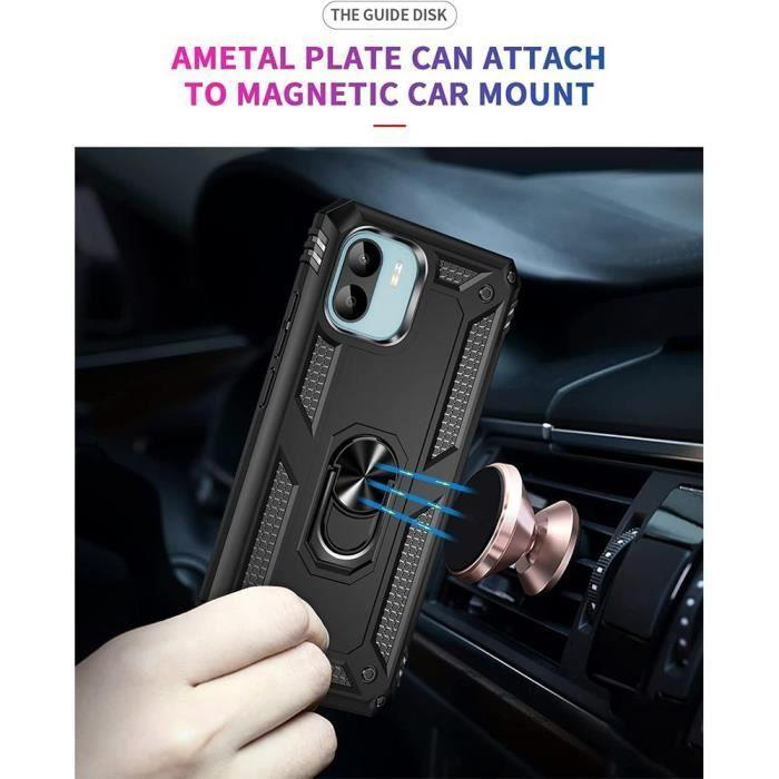 Coque de protection - E.F.CONNECTION - Xiaomi Redmi 13C - Rigide - Antichoc - Noir