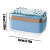 Soap Container Foaming Soap Box With Roller Clothes Scrubbing Solution With Draining Rack For Camping Dormitory Sink Counter