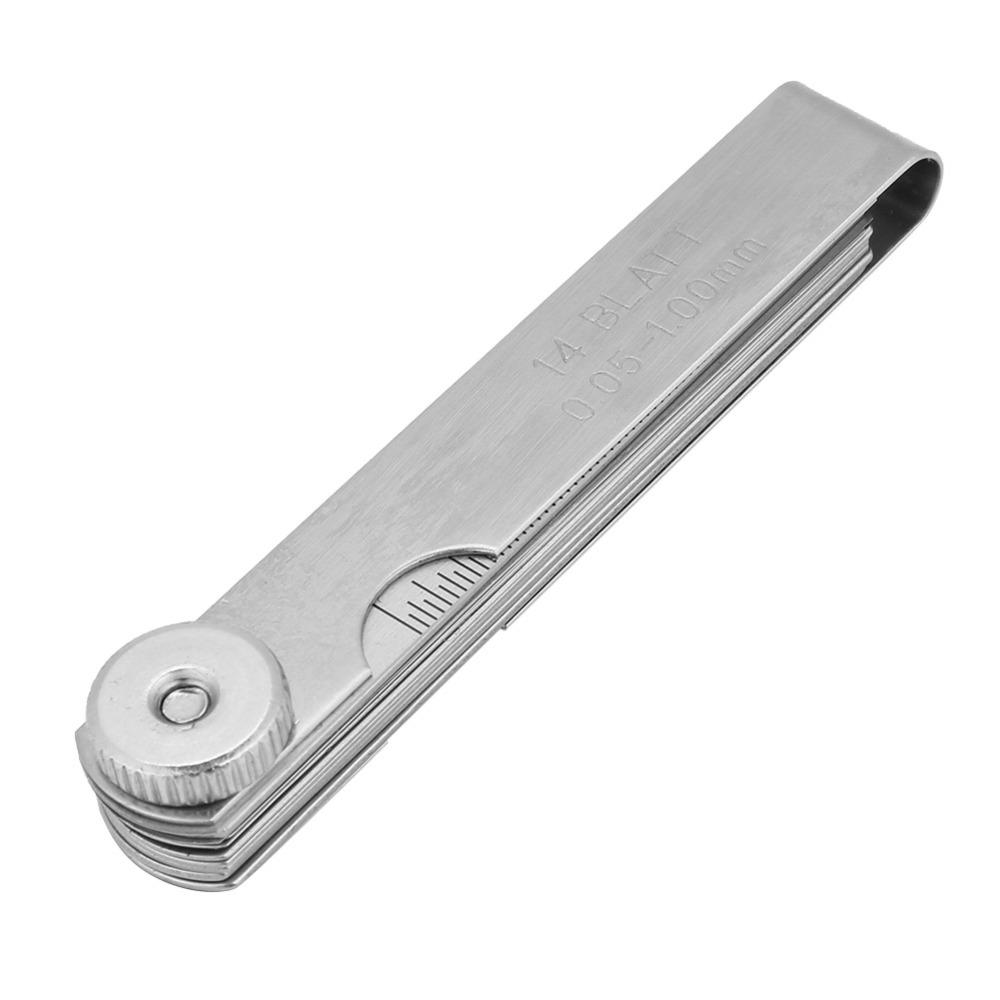75mm Length Thickness Gauge Ruler 0.05-1.00mm Range Gap Measuring Tool Automotive Use