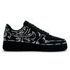 Nike Air Force 1 Slip Resistant Abrasion Resistant Low top Skateboard Shoes Unisex Black White DD8959-001(Team317-)