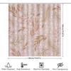 Modern White Floral Shower Curtain Waterproof Bathroom Decor Pink Gold Green Leaves Print Bathtub Coverings Home Decoration Idea