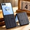 Case for Samsung Galaxy Z Flip 8 Funda Straight Wood Grain PU Leather Phone Cover for Samsung Galaxy Z Flip 8 Case