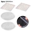 4pcs Round Square Anti Vibration Pads Washing Machine Silicone Feet Mat Furniture Cabinet Chair Leg Anti-Slip 40/60/80mm