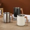 Jarra Jarra para Espumar Leche de Café Acero Inoxidable 304 Báscula de Precisión Mango con Textura de Madera Antiescaldado Utensilios de Café Profesionales