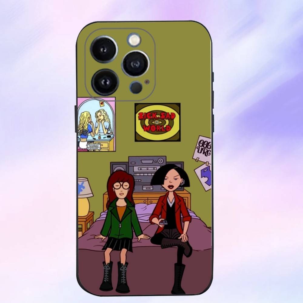 

Крутой чехол для телефона D-Daria Для iPhone 17,16,15,14,13,12,11 ,Pro Max,XS,X,XR,SE,Mini,8,7,Мягкий силиконовый черный чехол iPhone17PRO