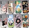 Klare Silikon Handyhülle Für iPhone 12 11 Pro Max 12 13 Mini 4 5S 6 7 8 Plus Niedliche Astronauten Muster Transparente TPU Anti-Rutsch Hülle Für iPhone Cover