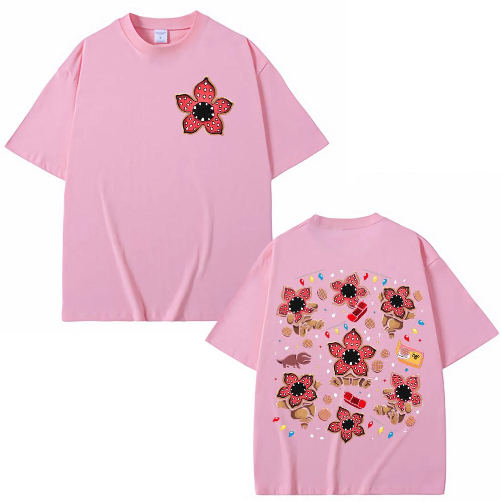 Eddie Munson The Demogorgon Tshirt Cannibal Flower Monster Graphic T Shirt Unisex Unisex Clothing Cotton Casual Tshirts Streetwear