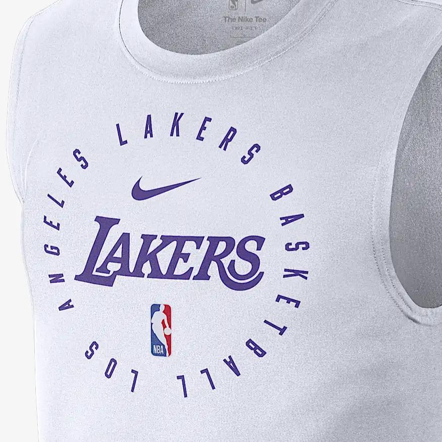 Nike Dri-Fit NBA Los Angeles Lakers Casual Sport Enkel Komfortabel Vest Herre Topper Hvit HF1964-100
