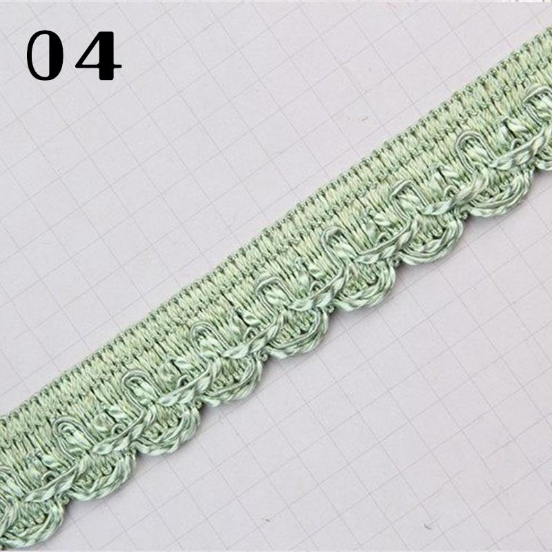16.5 Meter 2.5cm Braid Lace Trim Edge Curtain Sofa Clothes Decor Lace Ribbon Polyester Furniture Upholstery DIY Crafts