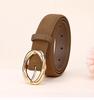 Korean Style Women's Slim Leather Belt with Pin Buckle - Fashionable and Decorative for Jeans