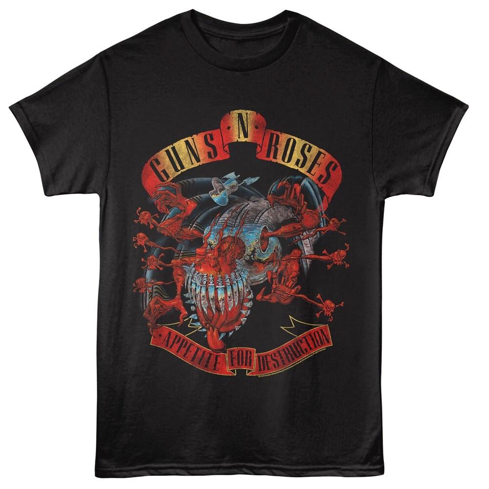 

Guns N Roses Men T-Shirt MONSTER APPETITE FOR DESTRUCTION Official Music Black Unisex T-Shirt XXL