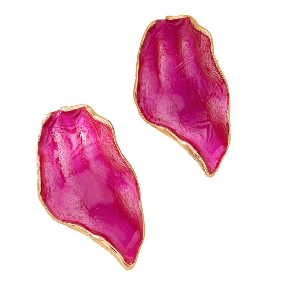 1 Paar Damenohrringe Mehrschichtig Gebrannt Bunt Durchscheinende Textur Emailleglasur Ohrringe Blütenblattdesign Antiallergische Ohrringe Schmuck Geschenk