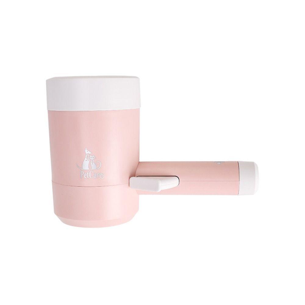 

Press Button Dog Paw Cleaner Cup Automatic Dog Feet Washer Pet Foot Washing Cup Dirty Paw розовый