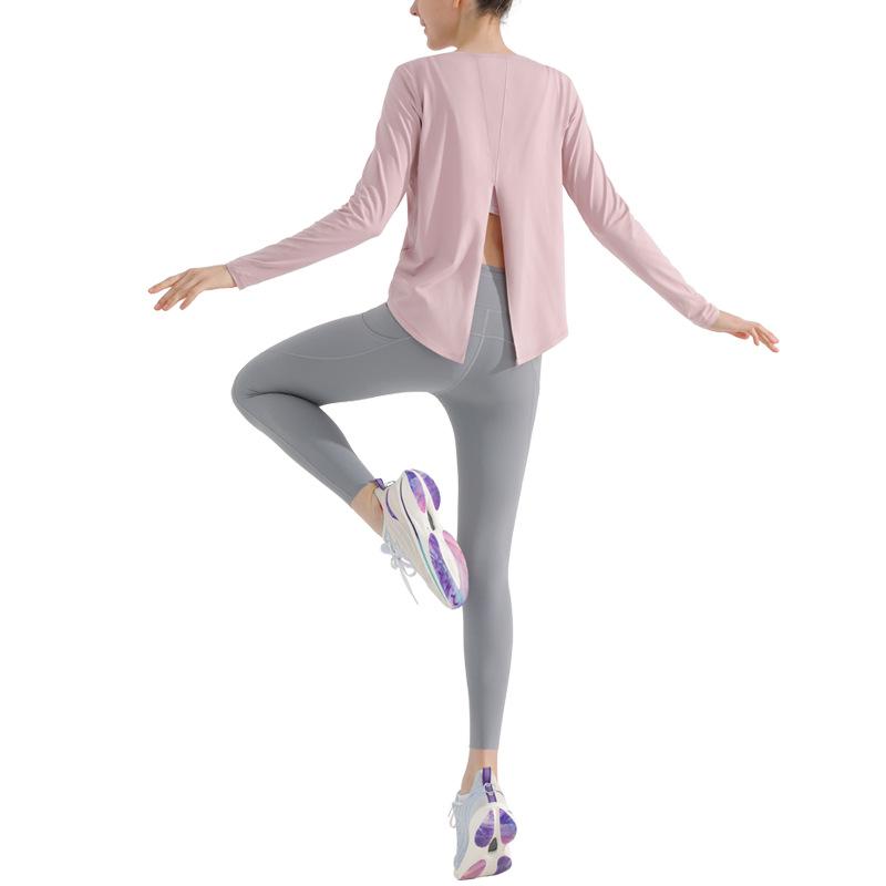 Spring/Summer Women's Quick-Dry Yoga Long Sleeve Cloud-Feel Top