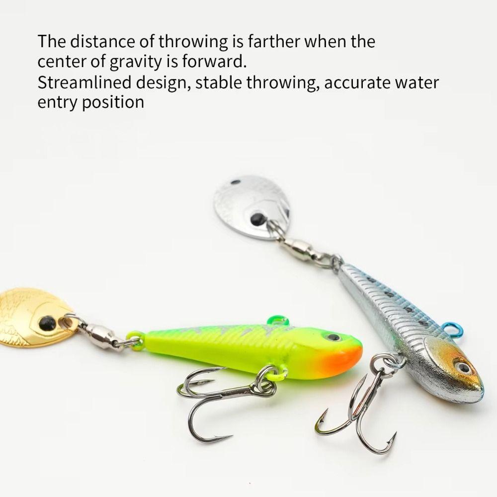 Mini Size Vibration Spinner Metal Construction Mini VIB New Design Spoon Lure  Freshwater Fishing