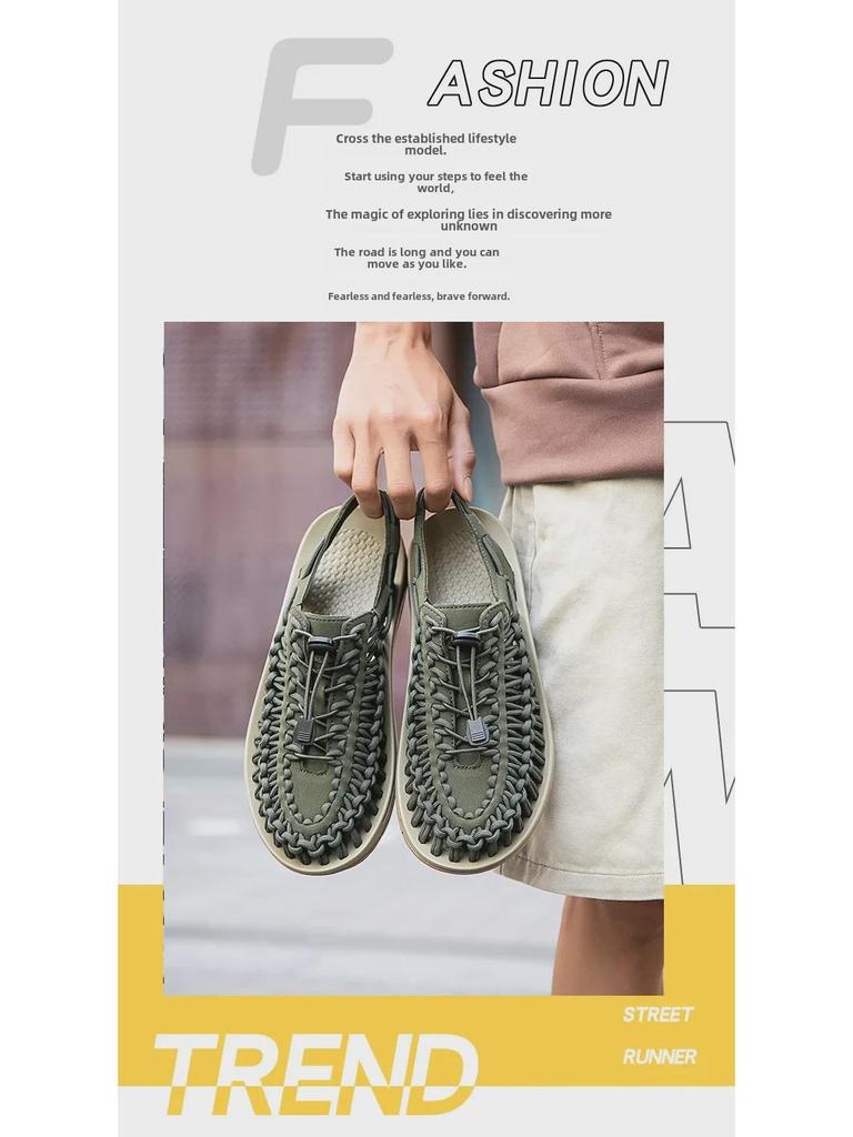 2024 Summer Trendy Baotou Sandals: Fashionable Casual Men's Beach Shoes