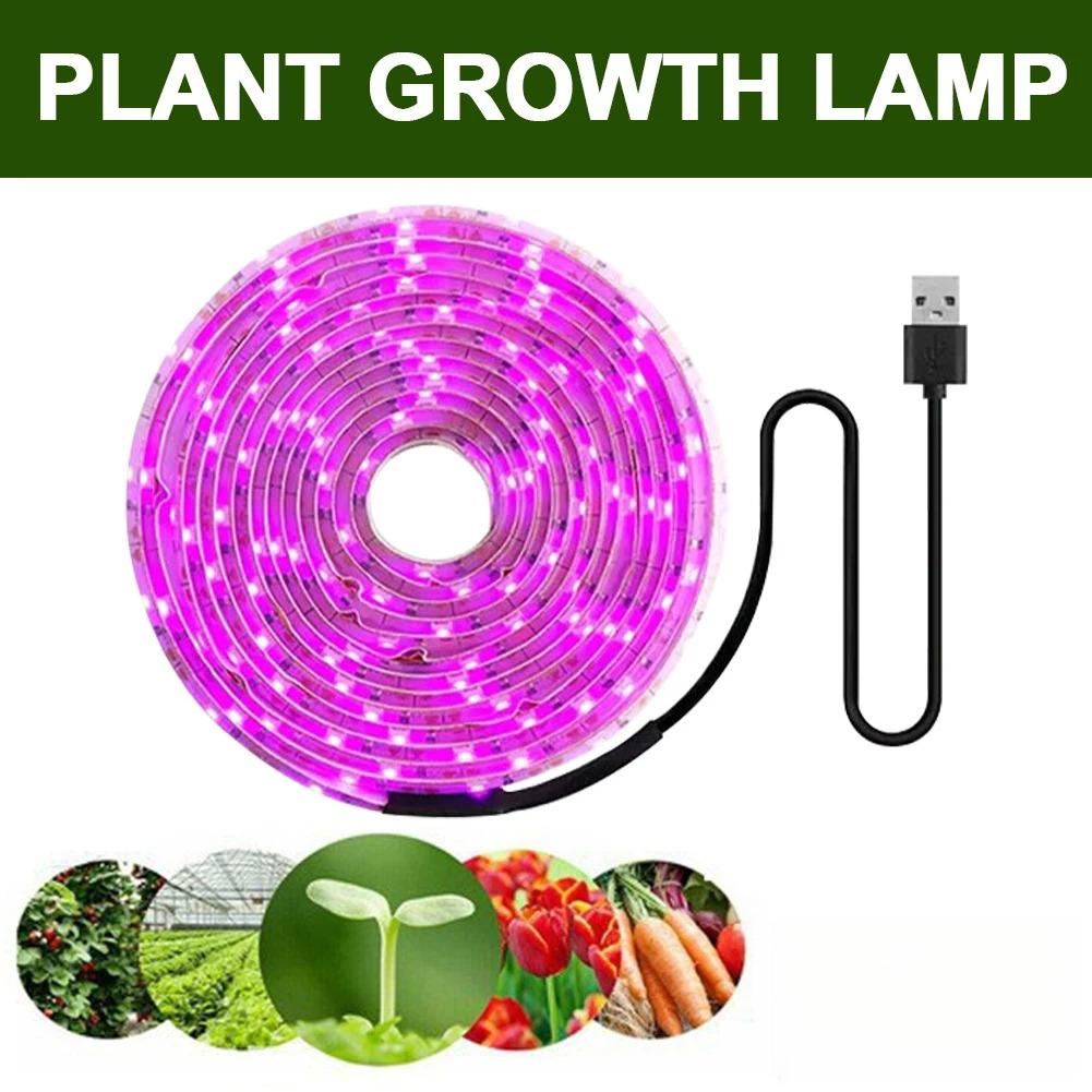 LED Grow Light Waterproof Indoor Veg Plant Growing Lamp Plant Grow LED Light for Plants Flowers Greenhouse Hydroponic 1M 2M 2M 5M