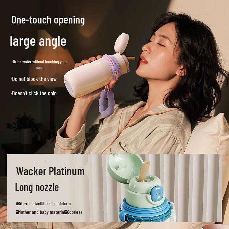 RELEA Peekaboo Kids Insulated Straw Water Bottle