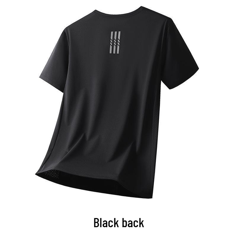 

Men s 2026 Lightweight Breathable Loose Fit Running T-Shirt - High Quality, Plus Size, Short Sleeve Summer Style L чёрный
