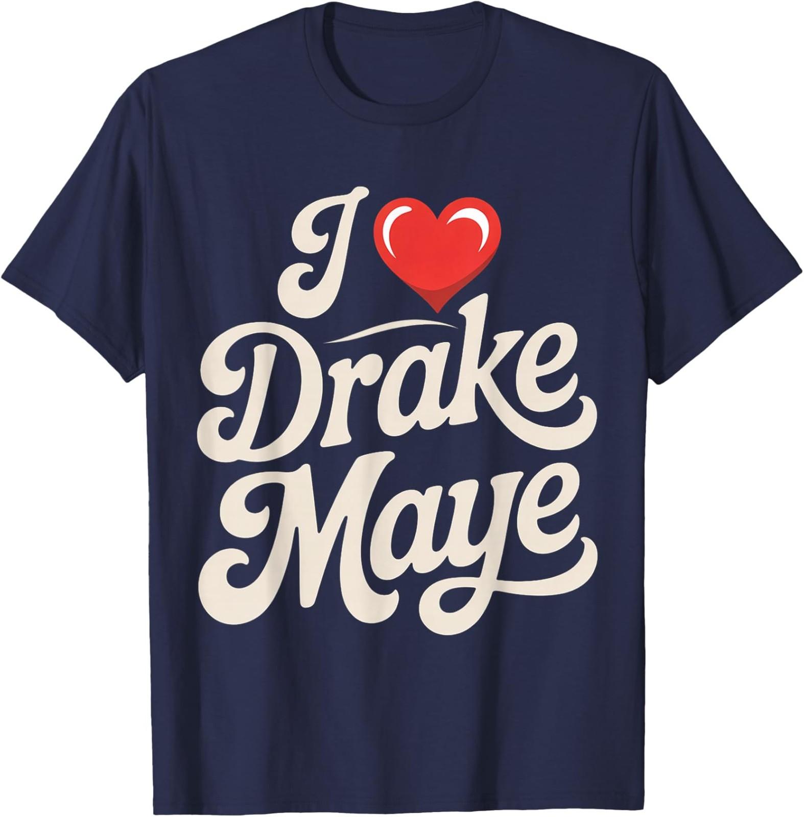 I Love Drake Maye Football Fan Unisex T-Shirt S разноцветный