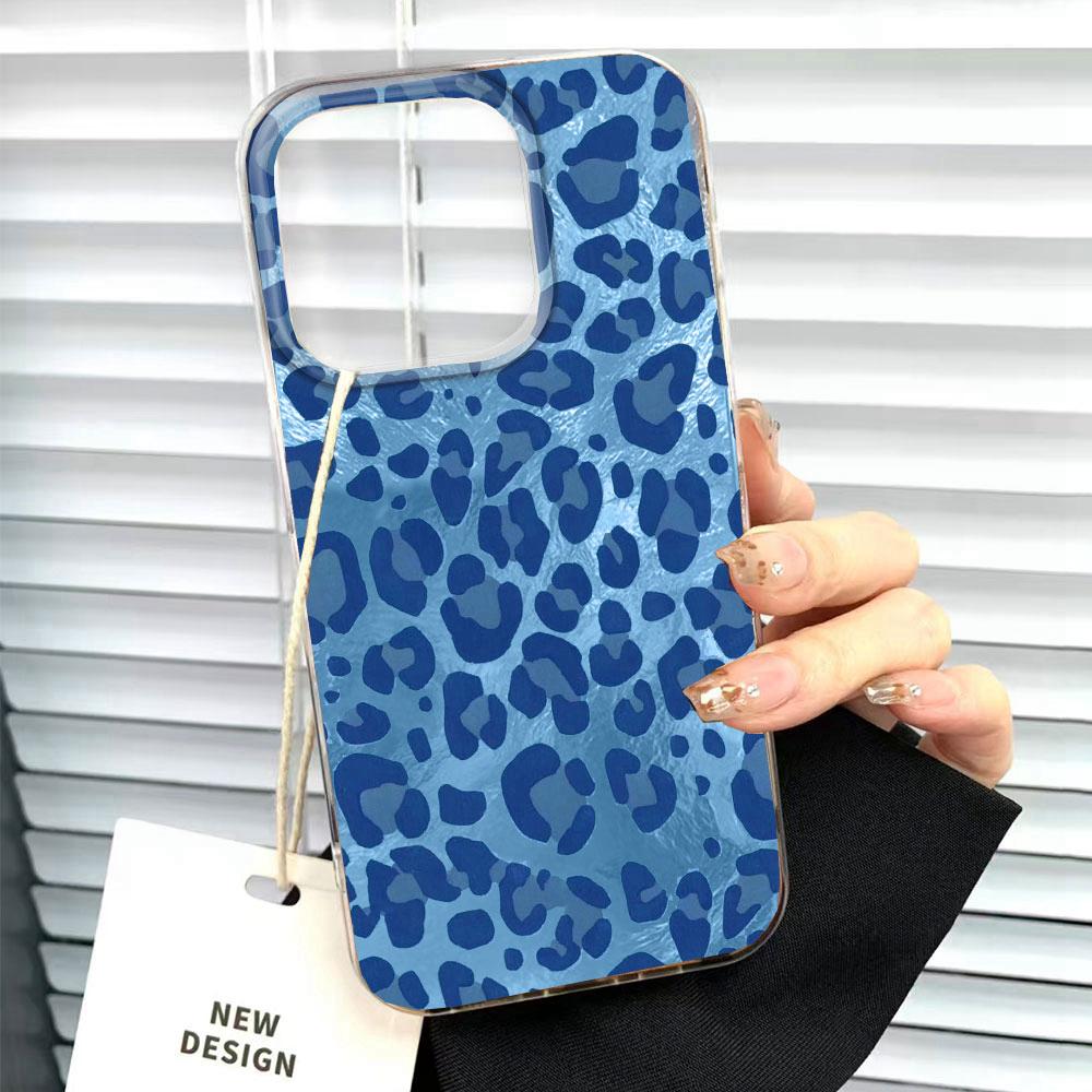 Luxury Leopard Purple Pattern Phone Case for Samsung Galaxy A16 A55 A07 A17 A56 A36 A26 A53 A06 A14 A24 A34 A54 A15 A12 Cover