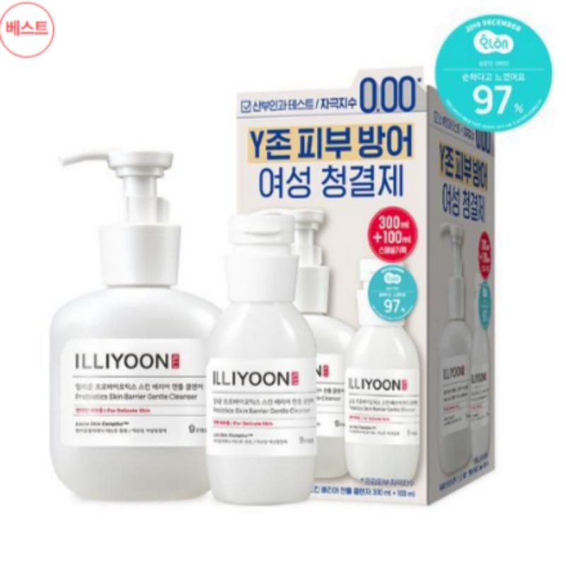 Illyoon Probiotics Gentle Cleanser for Women 300ml + 100ml Set