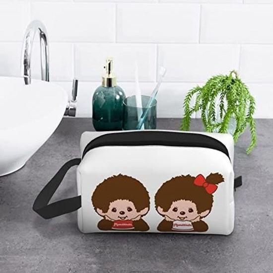 Rikana Monchhichi cosmetic pouch makeup stylish portable functional large capacity waterproof accessory storage lightweight business trip travel