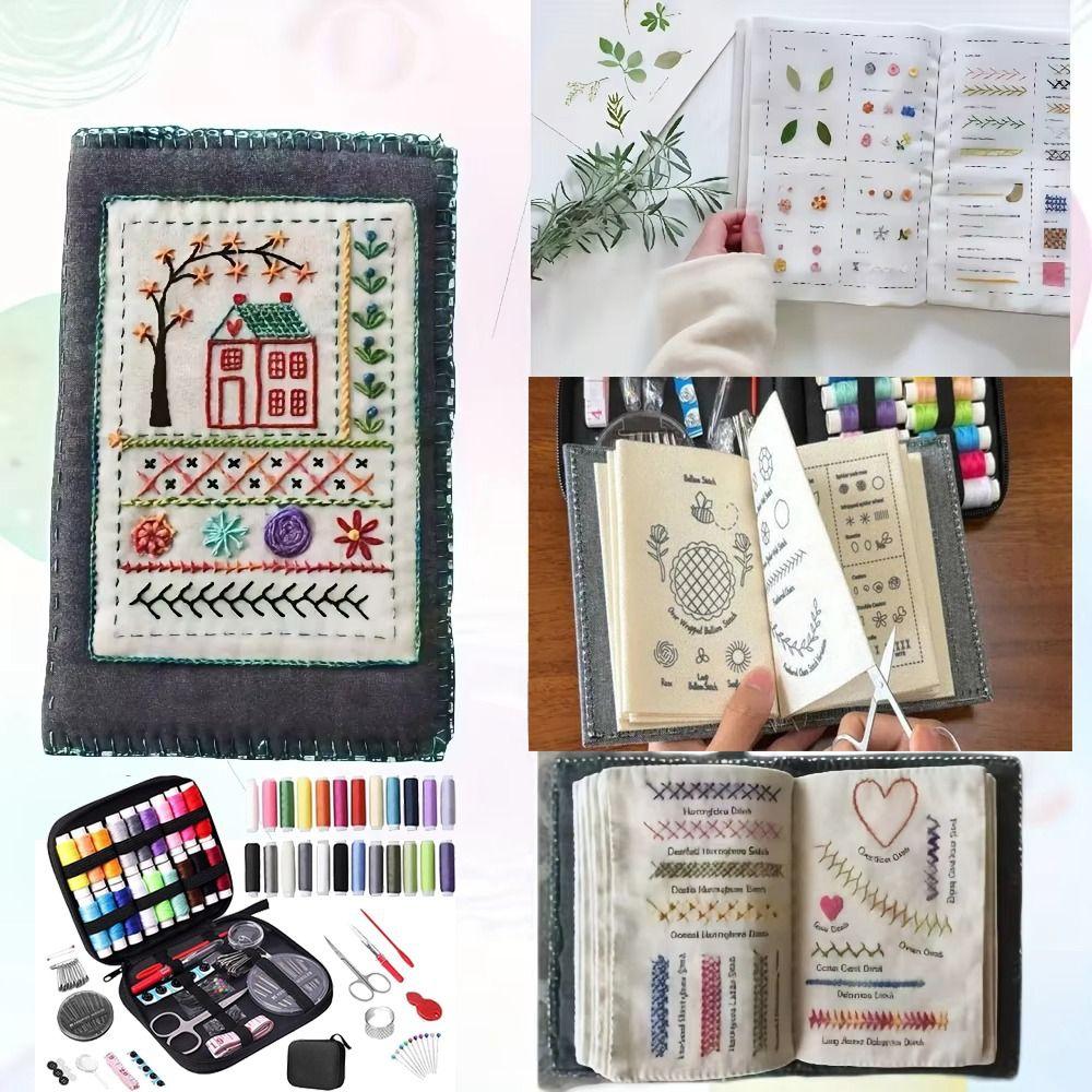 86 Stück/Set 106 Muster All-in-One DIY Stichbuch Stickerei Nähbuch DIY Bastelliebhaber