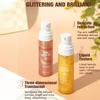Sunscreen Glow Oil, Flash Body Oil, Non-stick Texture, Glow, Golden Rose Color, 60ML