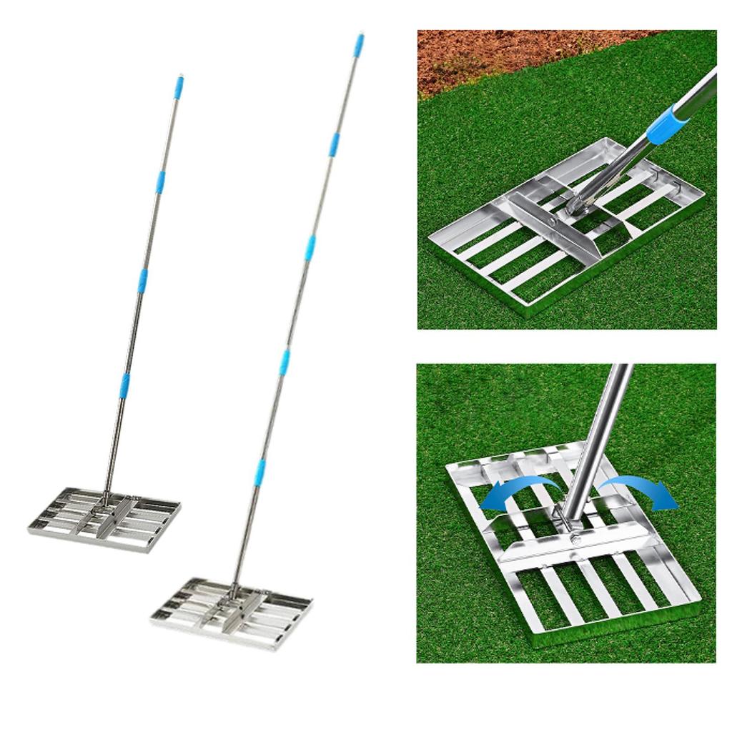 Lawn Leveling Rake Heavy Duty Tool for Yard Pasture Golf Field 4