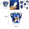 Szkolny plecak 3D Sonic The Hedgehog dla dzieci Kolorowy wzór Idealny dla fanów gier wideo!