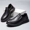 Men's Casual Leather Shoes 2024 New Spring Autumn Man's Comfortable Soft Leather Shoes for The Middle-aged and Elderly Loafers
