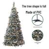 Flocked Telescopic Folding Christmas Tree for Home or Commercial Spaces