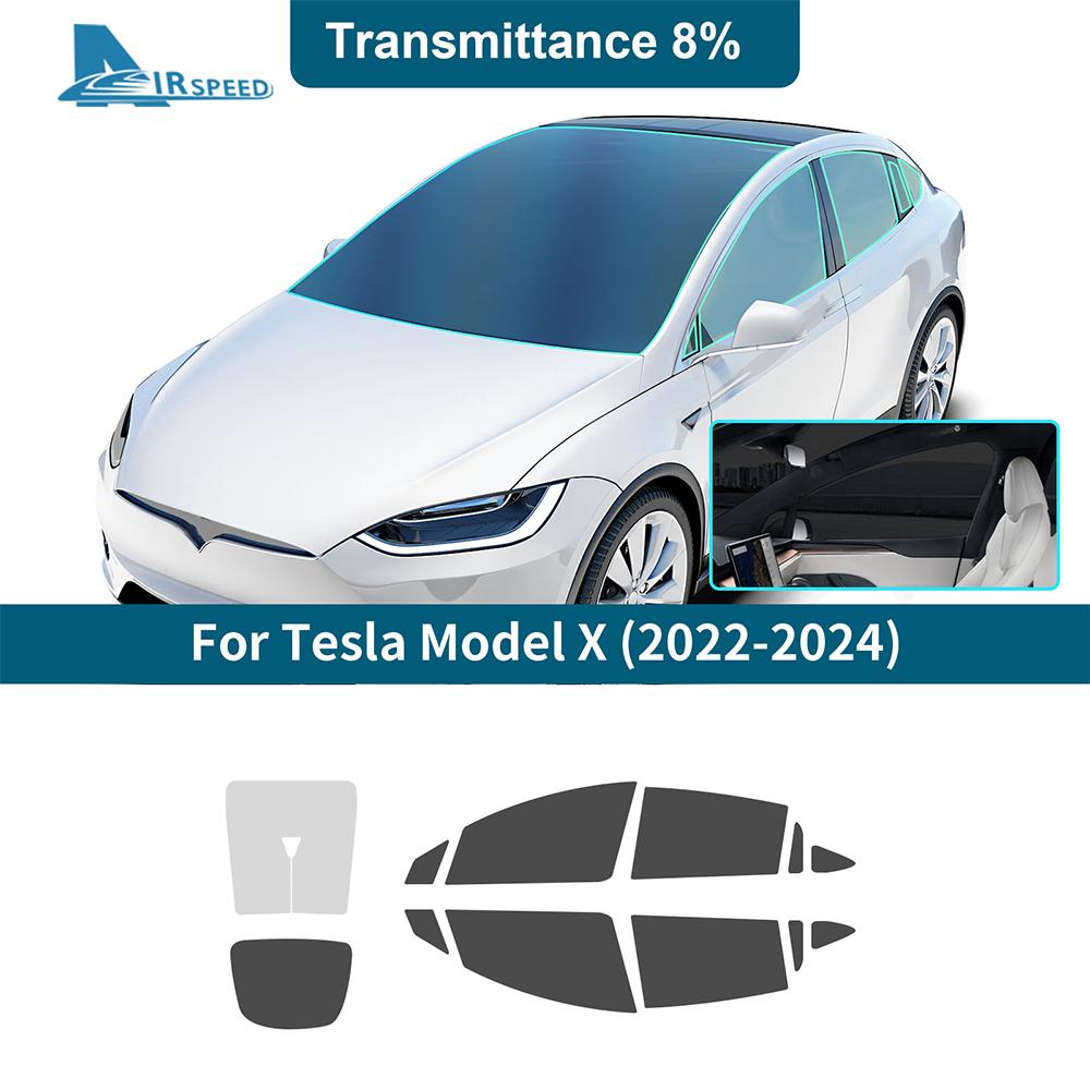 Solar UV Protector Summer Tint Film For Tesla Model X ModelX 2025 2025 2025 Car Front Rear Side Window Accessories