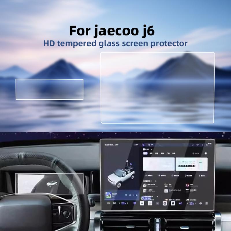 For JAECOO J6 2024 2025 15.6 Inch Navigation and Trument Screen Protector HD Tempered Glass Film with Foam Box Packaging
