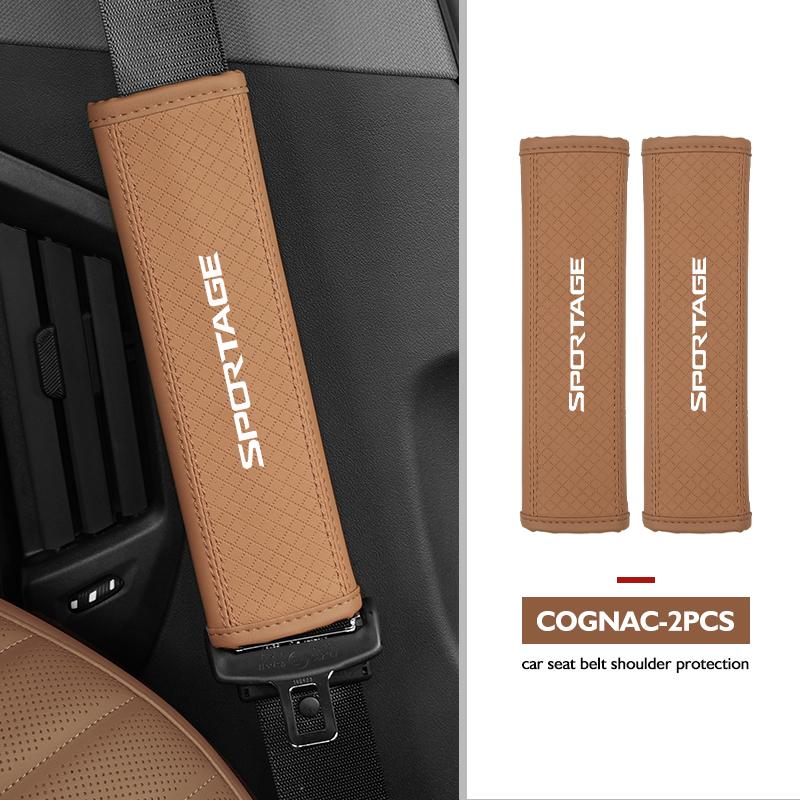 ASP1  Car Seat Belt Cushion Safety Belt Shoulder Protector Pad For KIA Sportage Rio Ceed Niro Soul Stonic Proceed Sorento