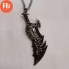 Cześć Gra God Of War Naszyjnik Miecz Ostrza Chaosu Naszyjniki Biżuteria Klasyczna Broń Wisiorek dla Mężczyzn