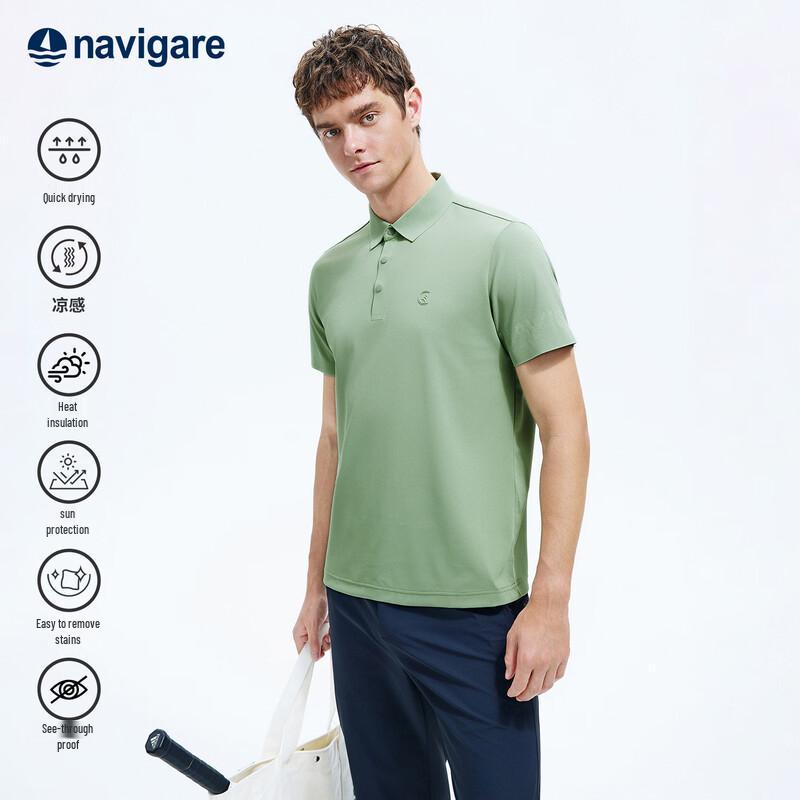 Navigare Men s Quick-Dry Performance Polo Shirt M