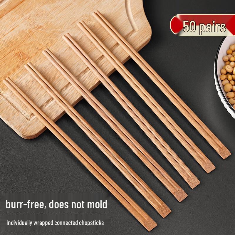 Blue and White Porcelain Disposable Bamboo Chopsticks