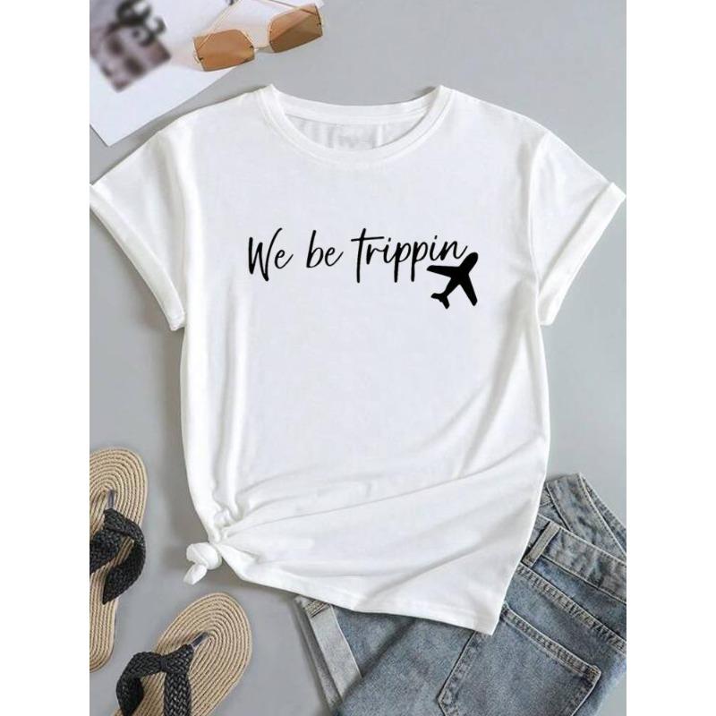 (European Size) Sweet Love Women Trend Cute Short Sleeve Fashion Tee Top Clothing Print Lady Casual T-shirt Female Graphic T-shirts