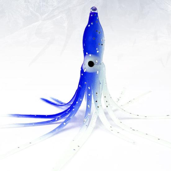 10 Stücke 9 CM/2G Weicher Tintenfischrock Köder Leuchtend Realistische Silikon Salzwasser Trolling Angeln Künstliche Glow Octopus Köder Angelzubehör