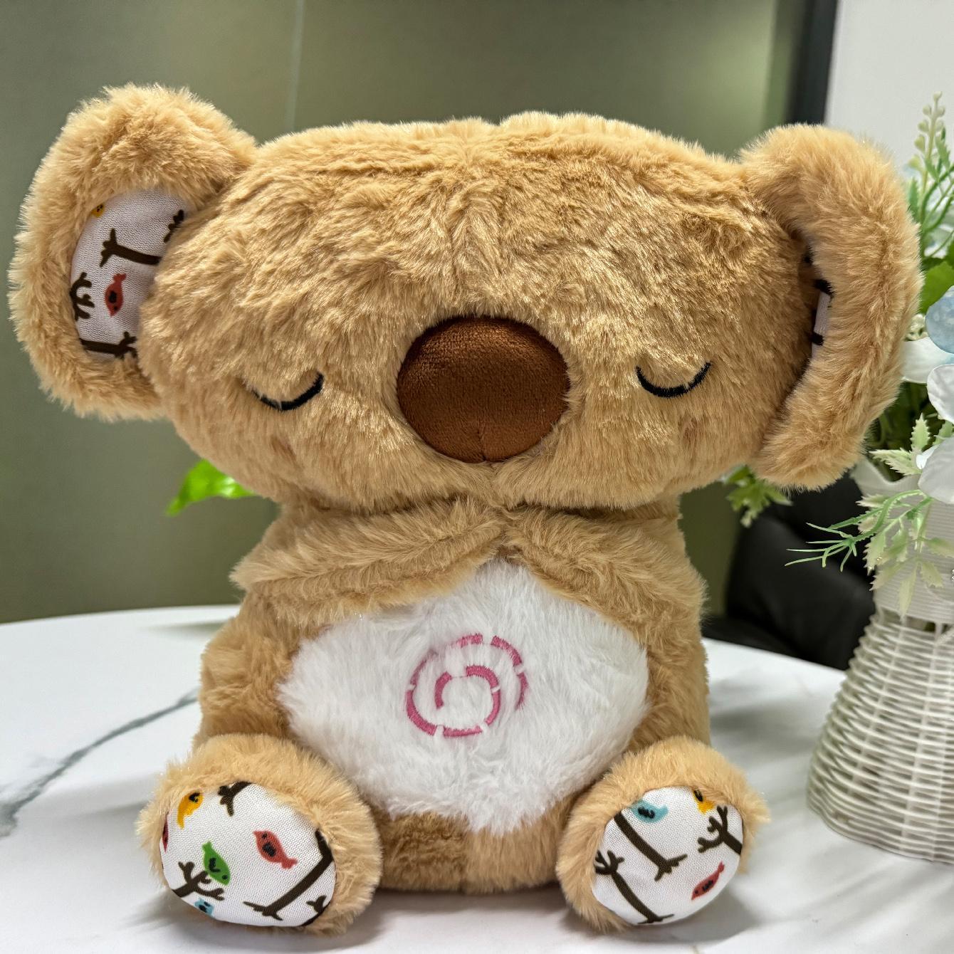 

1pc Evoraco Breathing Koala Plush - Soothing Stuffed Animal w/ Heartbeat, Anxiety Relief Gift for Birthday & Christmas 11cm-30cm кофейный