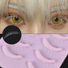 10Clusters Dense White Whole Cluster Eyelashes Makeup Curled Fake Eyelashes  Cosplay