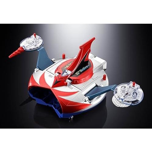 TAMASHII NATIONS Chogokin UFO Robot Grendizer Deluxe Grendizer & UFO Spazer, approximately 135mm & 120mm, die-cast, ABS & PE pre-painted action figure