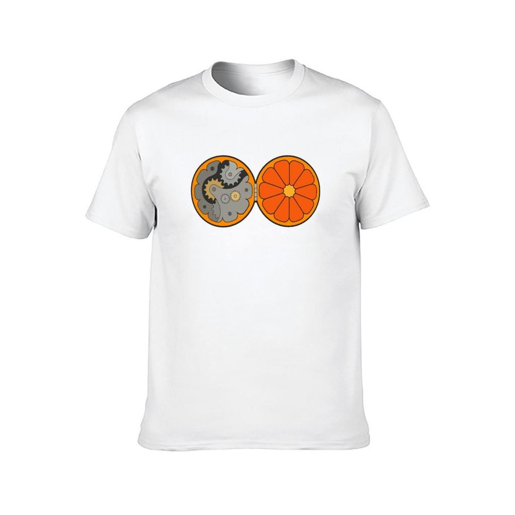 Clockwork shirts print for man t slim Literal shirt custom T-Shirt Orange fit t A