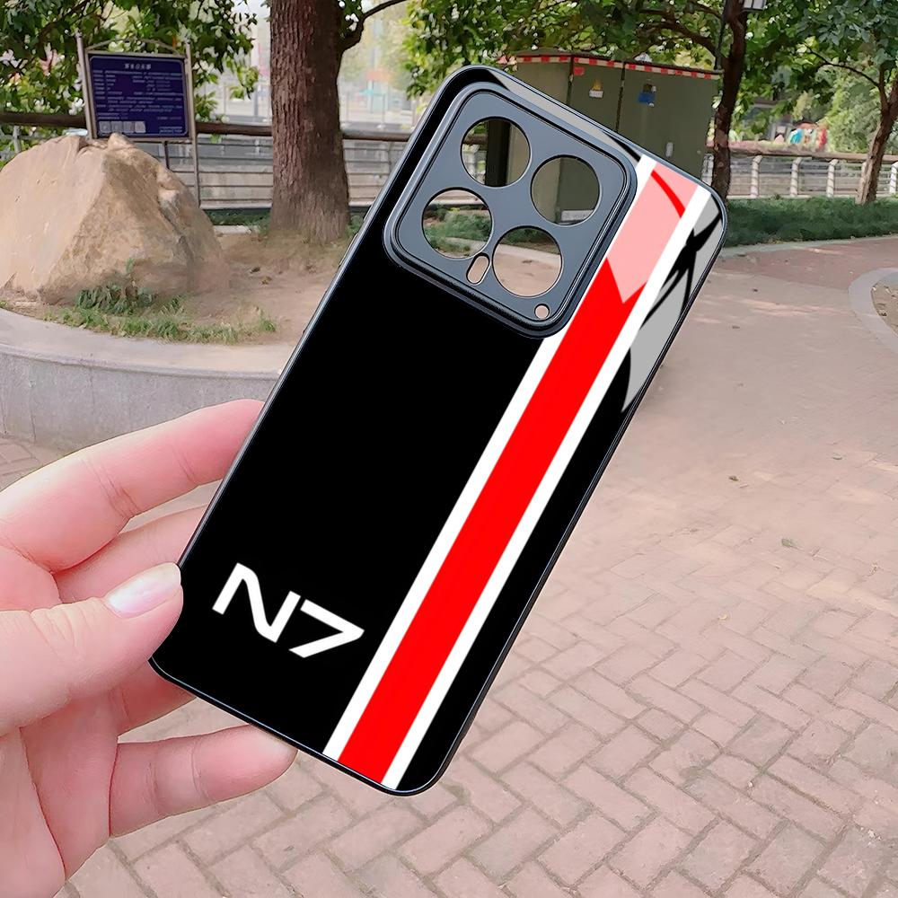 N7 Mass Effect Phone Case for Xiaomi Redmi Note 13 12 11 10 13c 9t 12s 11s 12c Pro glass Cover
