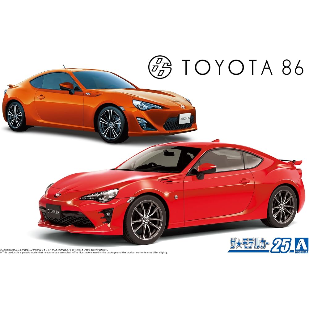 Aoshima Bunka Kyozai (AOSHIMA) 1/24 The Model Car Series No.25 Toyota ZN6 TOYOTA86 2016 Plastic M...