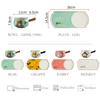 1 Set Cartoon Rabbit Bowl Dish Ceramic Breakfast Plate Oatmeal Bowl for Kids Dessert Plate Milk Container